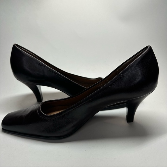 AEROSOLES Envy Heels Shoes Women's Size 8 M Dark Brown Leather Career Office - Picture 4 of 11